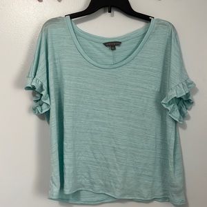 Teal flowy blouse